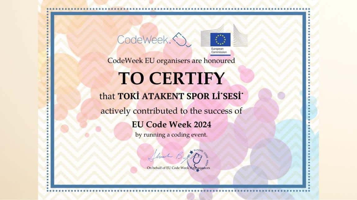 Okulumuz Erasmus Proje Ortakları İle Eu Codeweek 2024 Katıldı.Our School Participated in Eu Codeweek 2024 with Erasmus Project Partners.